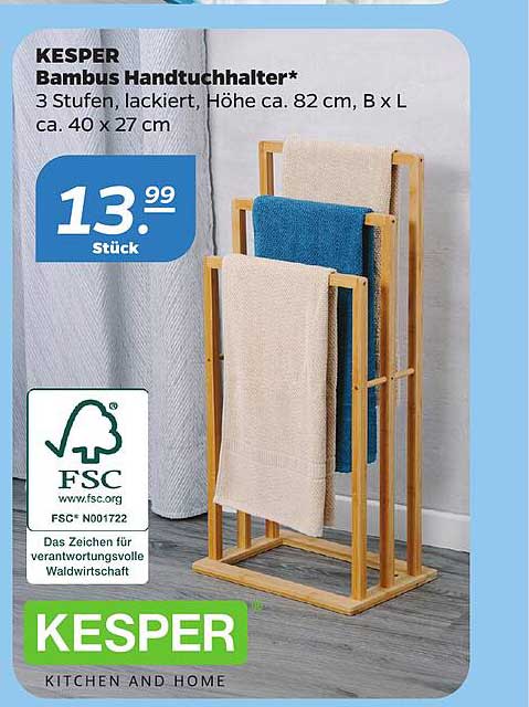 Kesper Bambushandtuchhalter*