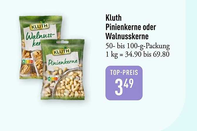 Kluth Pinienkerne oder Walnusskerne