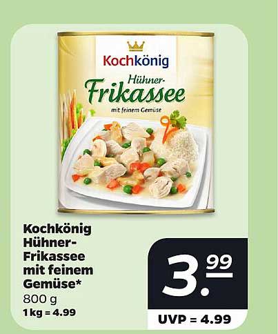 Kochkönig Hühner-Frikassee mit feinem Gemüse*