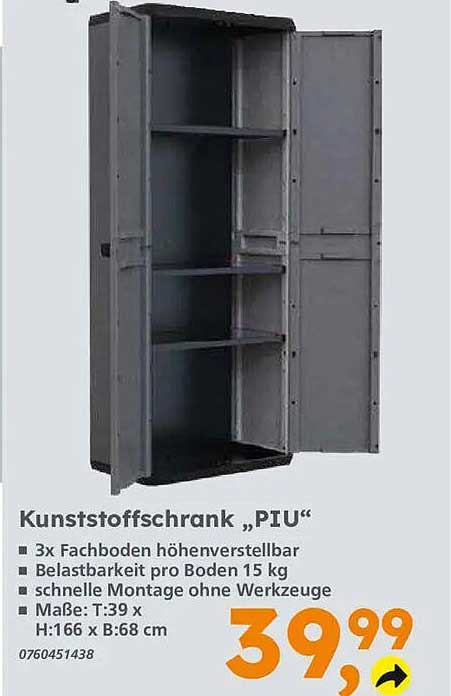 Kunststoffschrank „PIU“