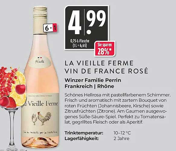LA VIEILLE FERME VIN DE FRANCE ROSÉ