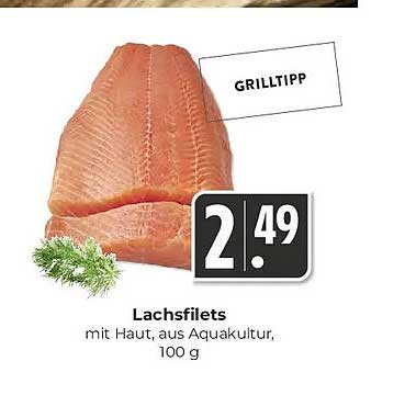 Lachsfilets mit Haut, aus Aquakultur, 100 g