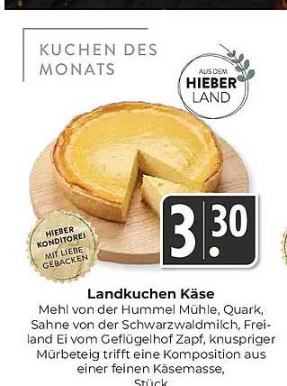 Landkuchen Käse