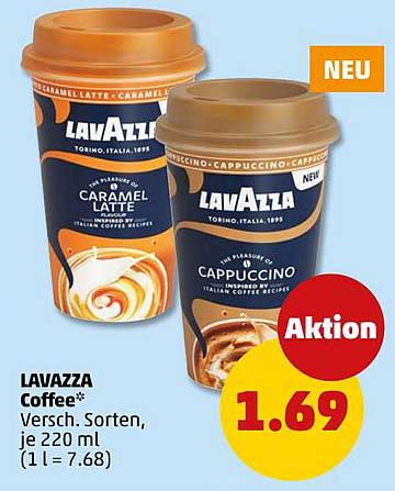 LAVAZZA Coffee* Versch. Sorten, je 220 ml (1 l = 7.68)