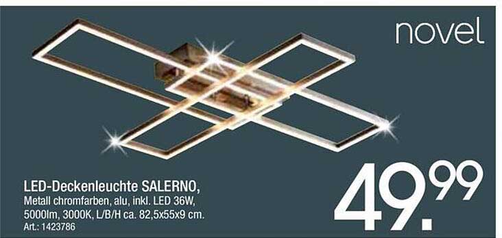 LED-Deckenleuchte SALERNO