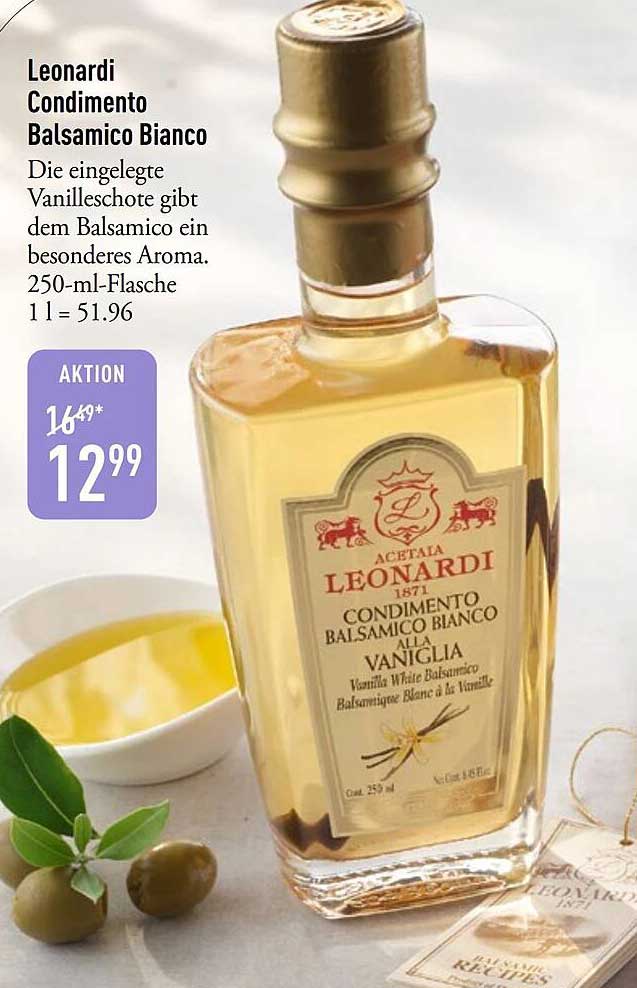 Leonardi Condimento Balsamico Bianco