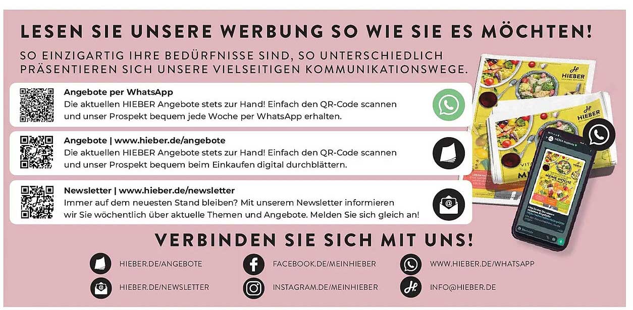 LESEN SIE UNSERE WERBUNG SO WIE SIE ES MÖCHTEN!