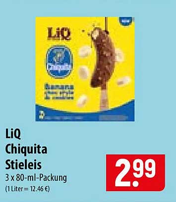 LiQ Chiquita Stieleis 3 x 80-ml-Packung
