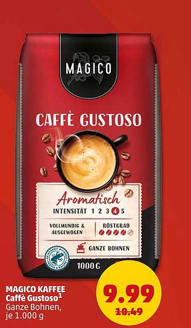 MAGICO KAFFEE Caffè Gustoso¹ Ganze Bohnen, je 1.000 g