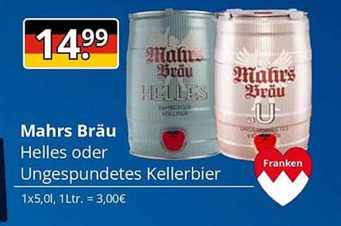 Mahr's Bräu Helles oder Ungespundetes Kellerbier