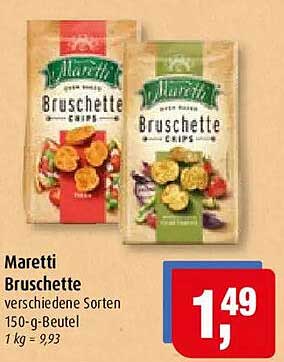 Maretti Bruschette verschiedene Sorten 150-g-Beutel