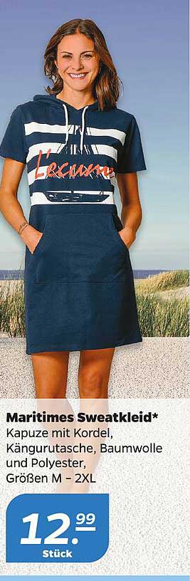 Maritimes Sweatkleid*