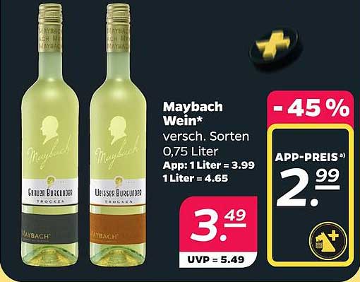 Maybach Wein* versch. Sorten 0,75 Liter