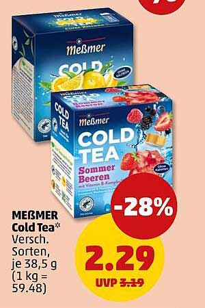 MEMBER Cold Tea* Versch. Sorten, je 38,5 g (1 kg = 59,48)