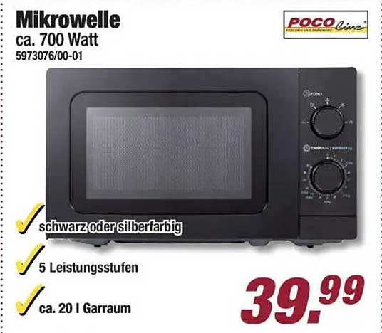 Mikrowelle ca. 700 Watt