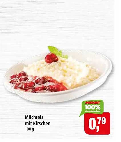 Milchreis mit Kirschen