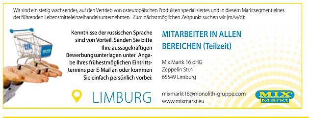 MITARBEITER IN ALLEN BEREICHEN (Teilzeit)