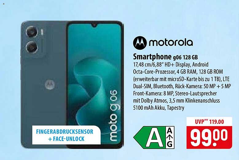 motorola Smartphone g06 128 GB