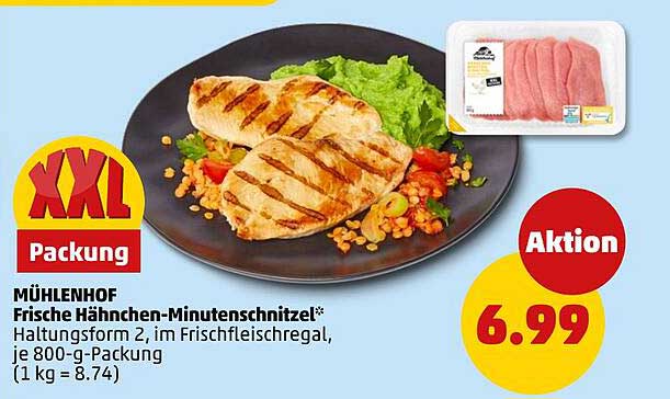 MÜHLENHOF Frische Hähnchen-Minutensteaks*