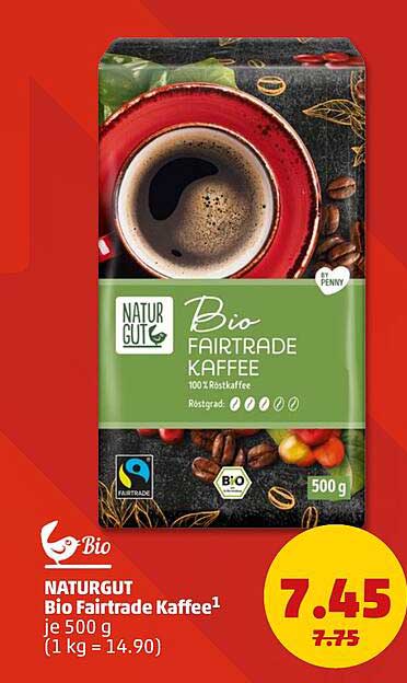 NATURGUT Bio Fairtrade Kaffee je 500 g