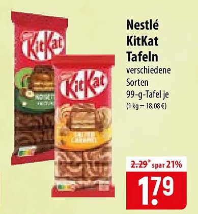 Nestlé KitKat Tafeln