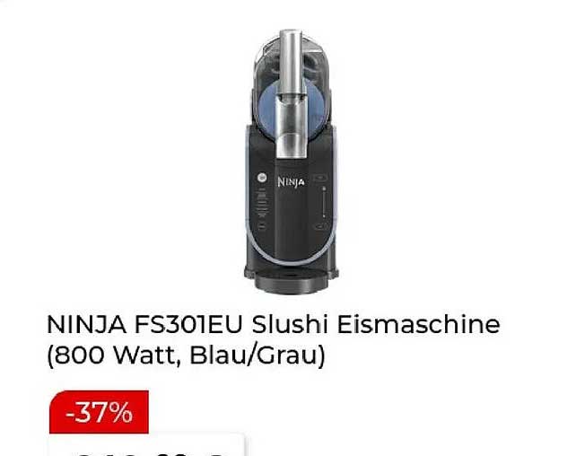 NINJA FS301EU Slushi Eismaschine (800 Watt, Blau/Grau)