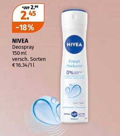 NIVEA Deospray 150 ml versch. Sorten