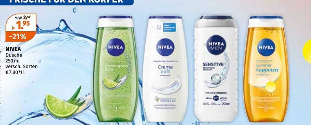 NIVEA Dusche 250 ml versch. Sorten