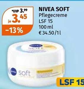 NIVEA SOFT Pflegecreme LSF 15 100 ml € 34.50/l
