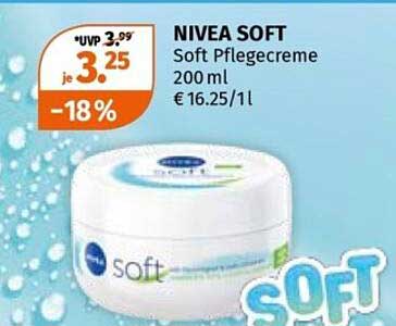 NIVEA SOFT Soft Pflegecreme 200 ml € 16.25/l