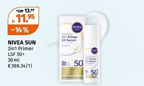 NIVEA SUN 2in1 Primer LSF 50+ 30 ml