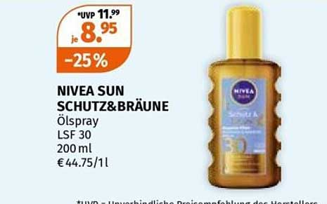 NIVEA SUN SCHUTZ&BRÄUNE Ölspray LSF 30 200 ml