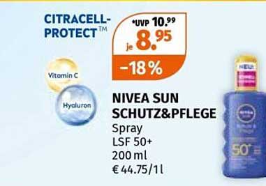 NIVEA SUN SCHUTZ&PFLEGE Spray LSF 50+ 200 ml