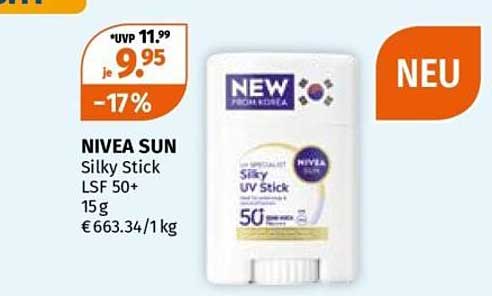 NIVEA SUN Silky Stick LSF 50+ 15 g