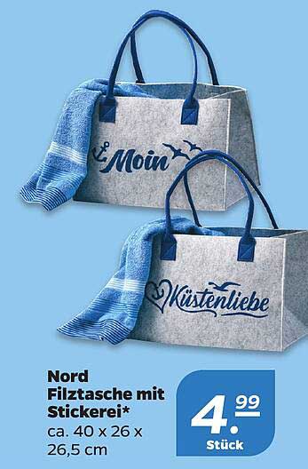 Nord Filztasche mit Stickerei*