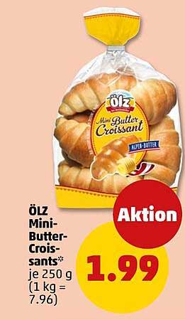 Ölz Mini-Butter-Croissants* je 250 g (1 kg = 7.96)