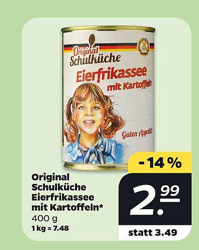 Original Schulküche Eierfrikassee mit Kartoffeln*