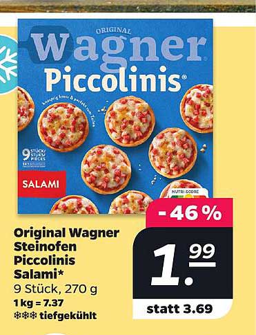 Original Wagner Steinofen Piccolinis Salami* 9 Stück, 270 g