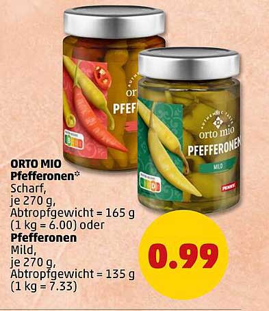 ORTO MIO Pfefferen