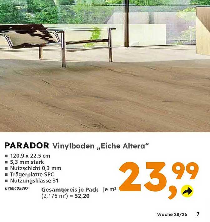 PARADOR Vinylboden „Eiche Altera“