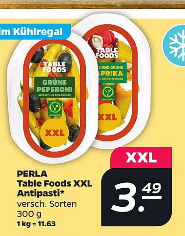 PERLA Table Foods XXL Antipasti* versch. Sorten 300 g 1 kg = 11.63
