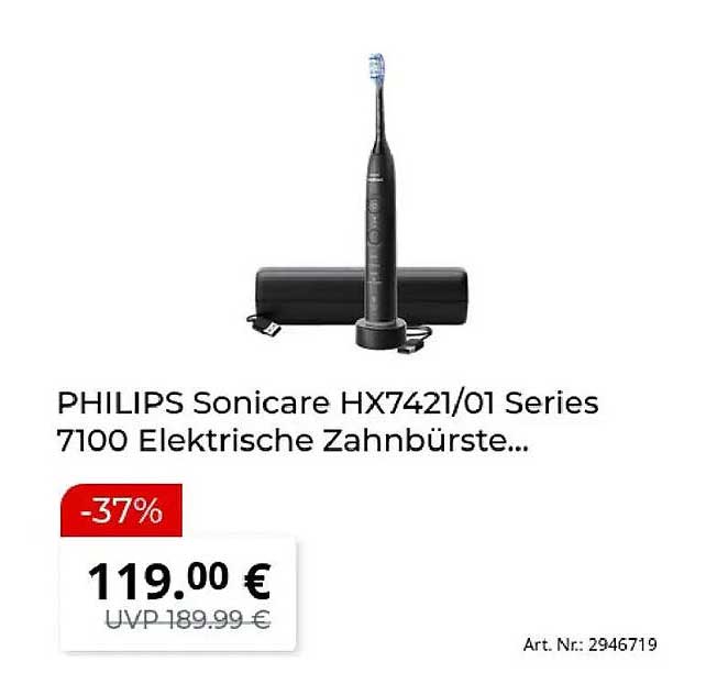PHILIPS Sonicare HX7421/01 Series 7100 Elektrische Zahnbürste...