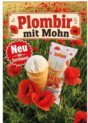 Plombir mit Mohn