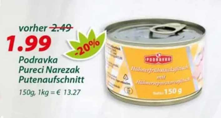 Podravka Pureci Narezak Putenaufschnitt