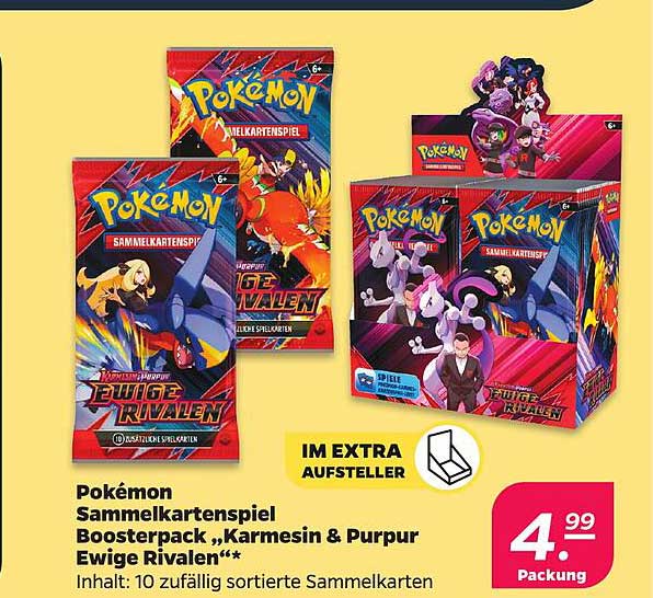 Pokémon Sammelkartenspiel Boosterpack „Karmesin & Purpur Ewige Rivalen“*