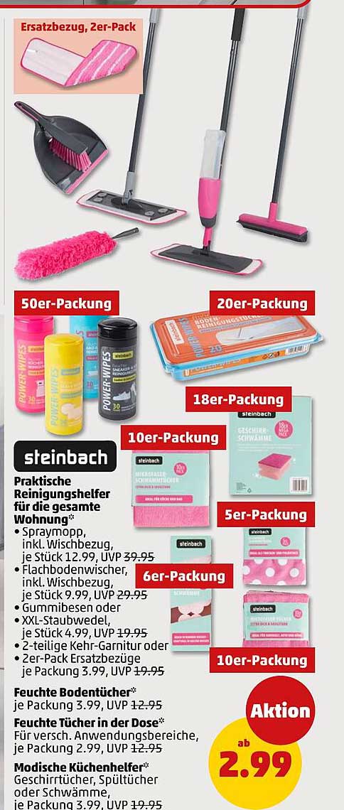 Praktische Reinigungshelfer für die gesamte Wohnung