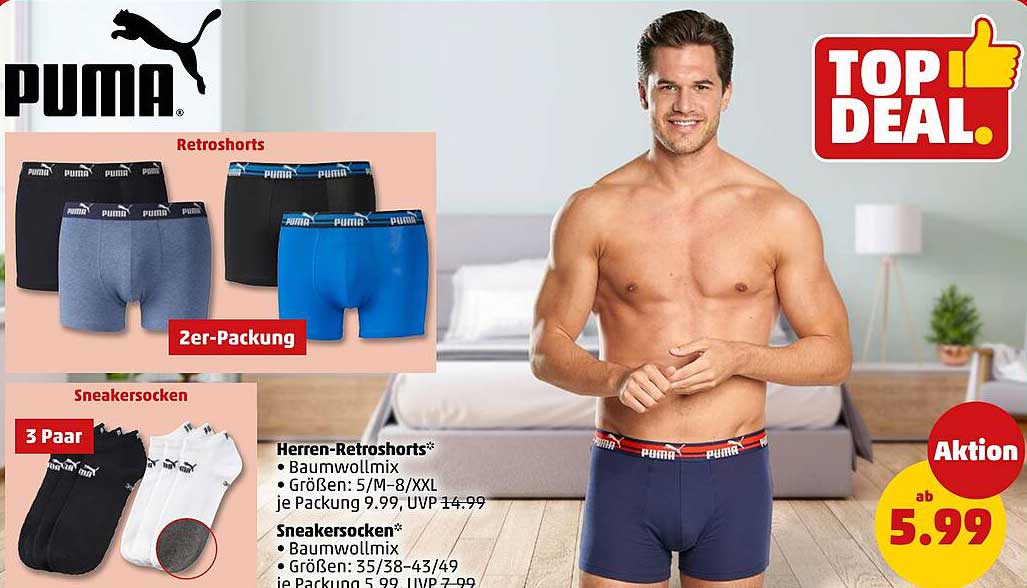 PUMA Retroshorts 2er-Packung