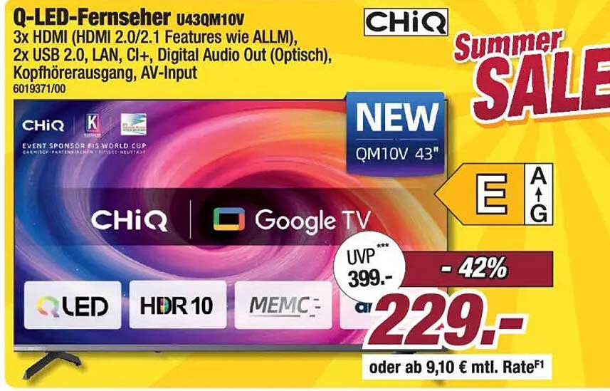 Q-LED-Fernseher u430m10v