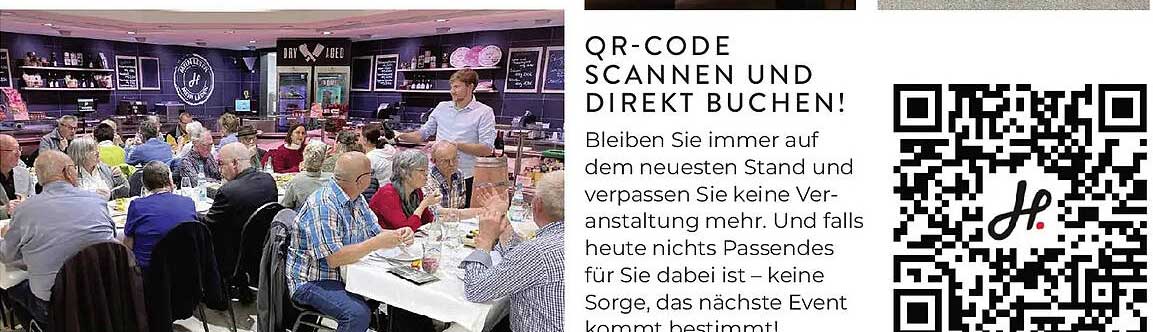 QR-CODE SCANNEN UND DIREKT BUCHEN!
