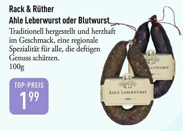 Rack & Rüther Alle Leberwurst oder Blutwurst